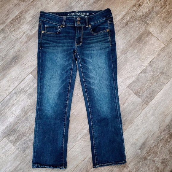 American Eagle Super Stretch Artist Crop Jeans - Picture 1 of 9